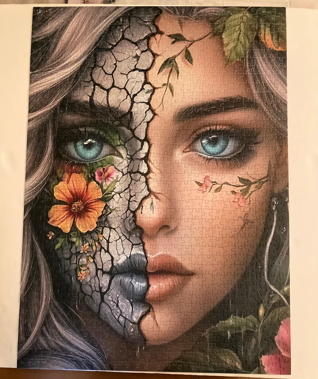 Broken Beauty Fantasy Woman Jigsaw Puzzle