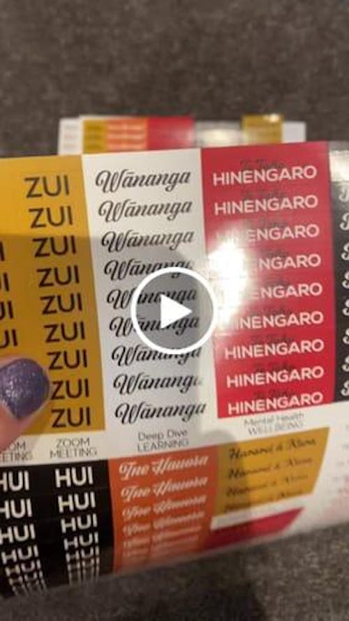 Stickers: Māori Planner Set