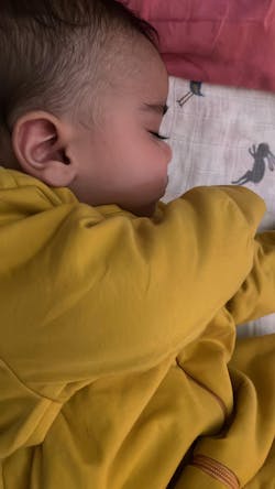 BABY SLEEPING BAG WITH FOOTIES AND SLEEVES (2.5 TOG) - YOLK YELLOW | TULO BABY