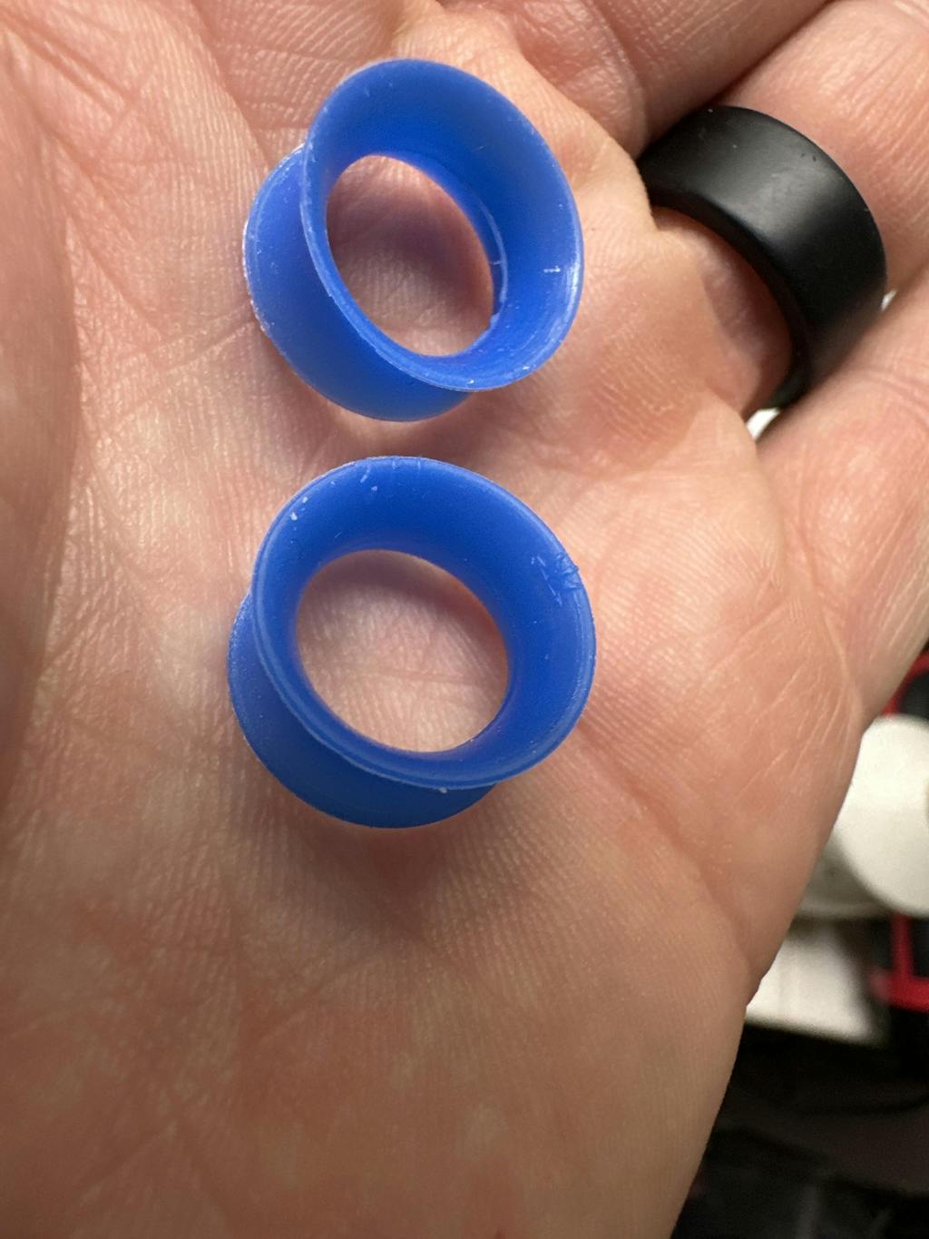 True Blue Silicone Skin Eyelets Kaos Softwear Tulsa Body Jewelry