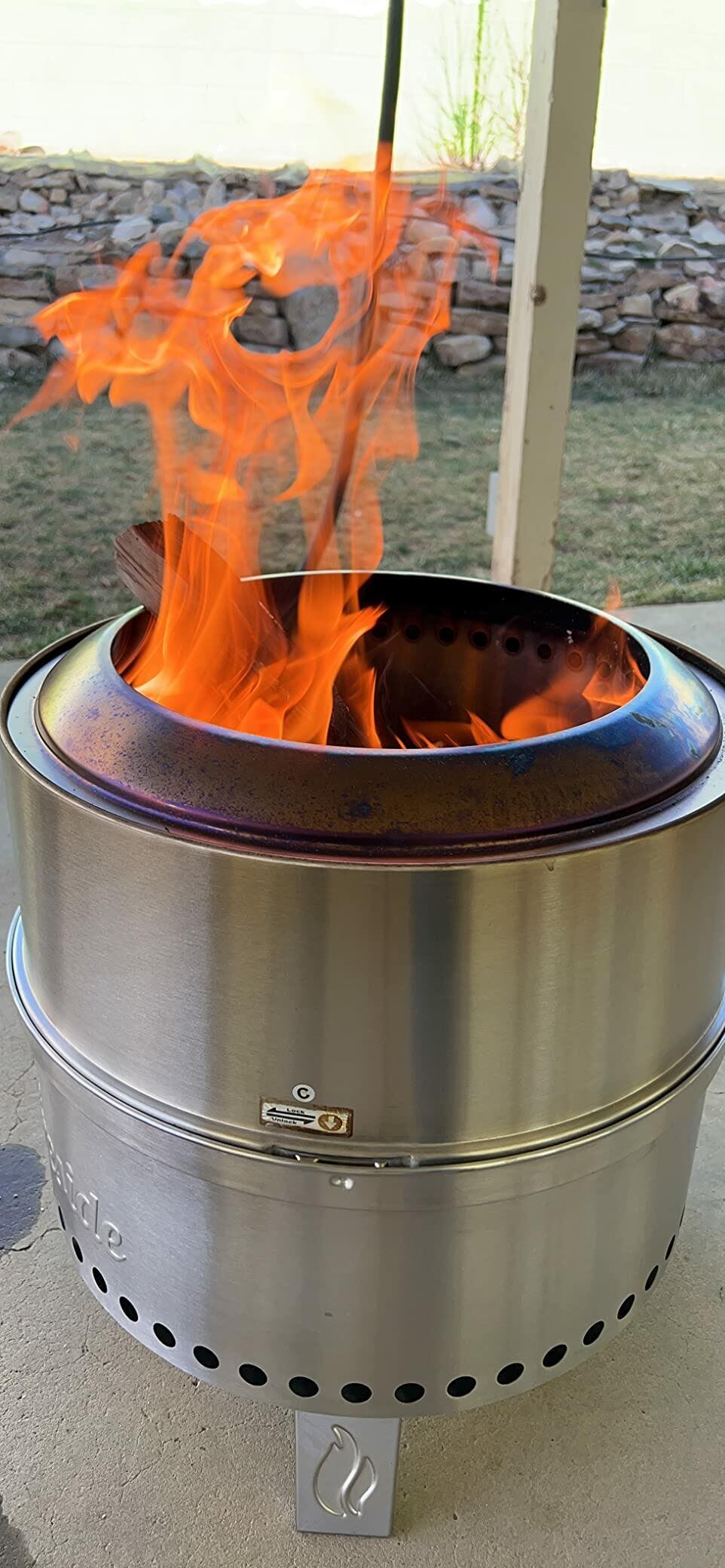 TURBRO Pluto Wood Burning Smokeless Bonfire Pit For Ourdoor Backyard