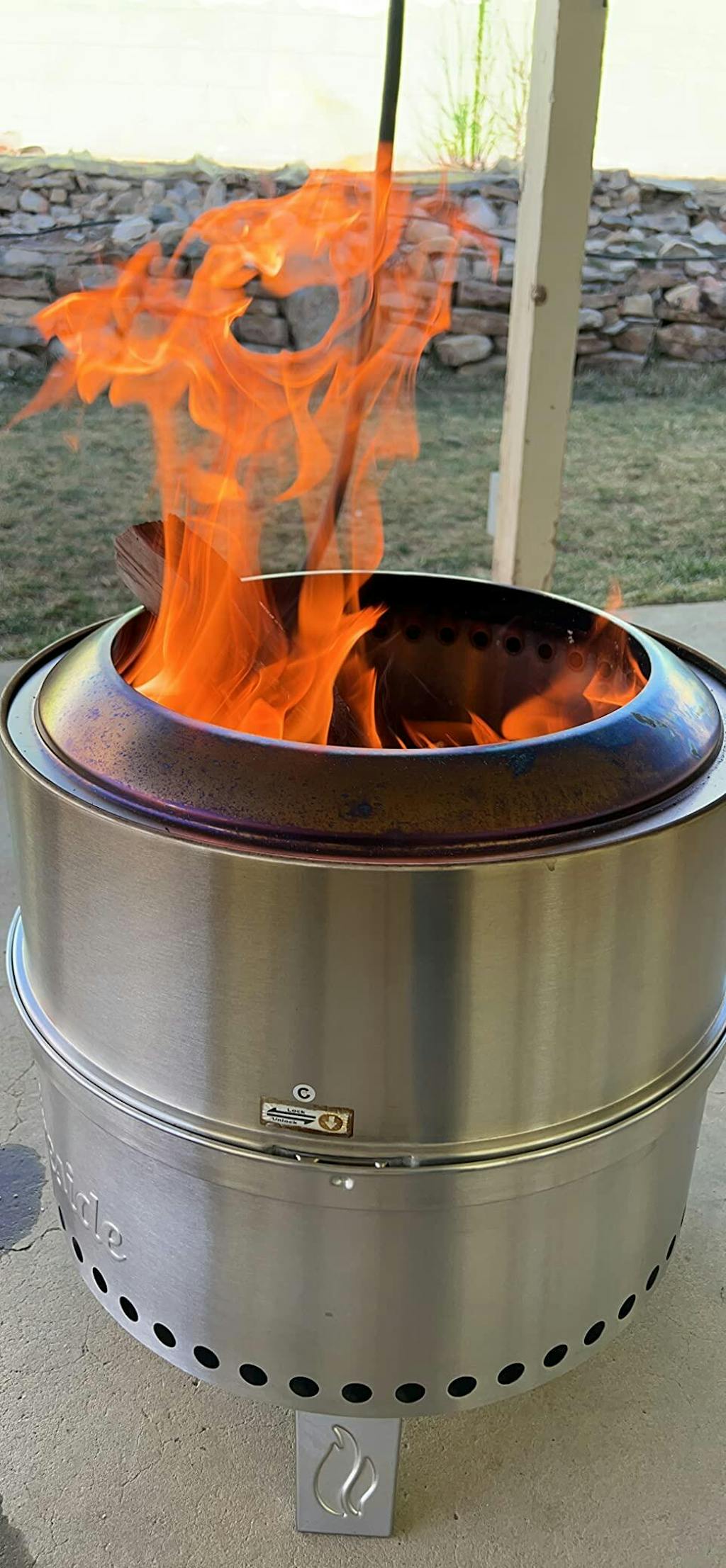 TURBRO Pluto Wood Burning Smokeless Bonfire Pit For Ourdoor Backyard