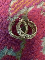 Filigree Hoop Earrings – Intricate Gold Statement Hoops