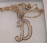 Filigree Script Initial Pendant Necklace – All Letters A to Z