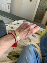 Wickerwork Hinged Cuff Bangle with Figure 8 Safety Lock