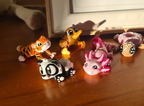 Fiddlies, 3D Printed Animals