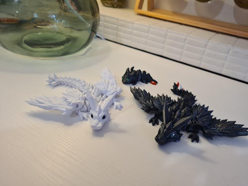 LAST CHANCE: Night & Light Dragons - Limited Edition 3D Printed Dragons - Train your Dragon