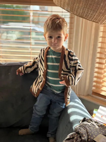 Zebra Cardigan | Turtledove London