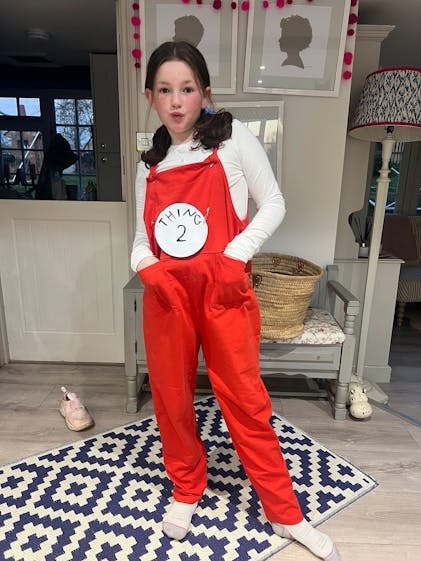 Lila Plain Red Dungarees | Turtledove London