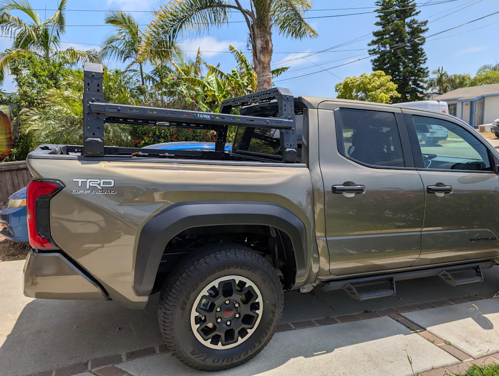 Toyota Tacoma 4CX Series Shiprock Height Adjustable Bed Rack – TUWA PRO®️