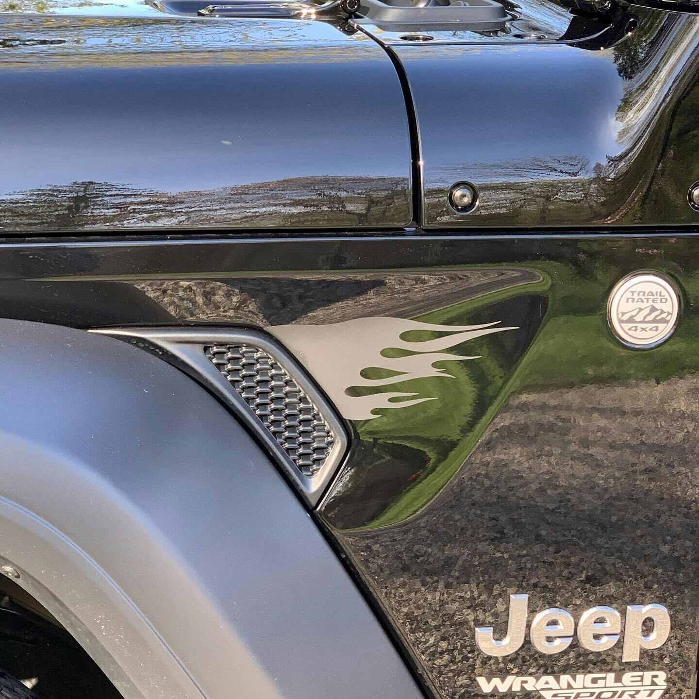 Vinyl Flame Decals for Wrangler JL/Gladiator Fender Vents – TVD