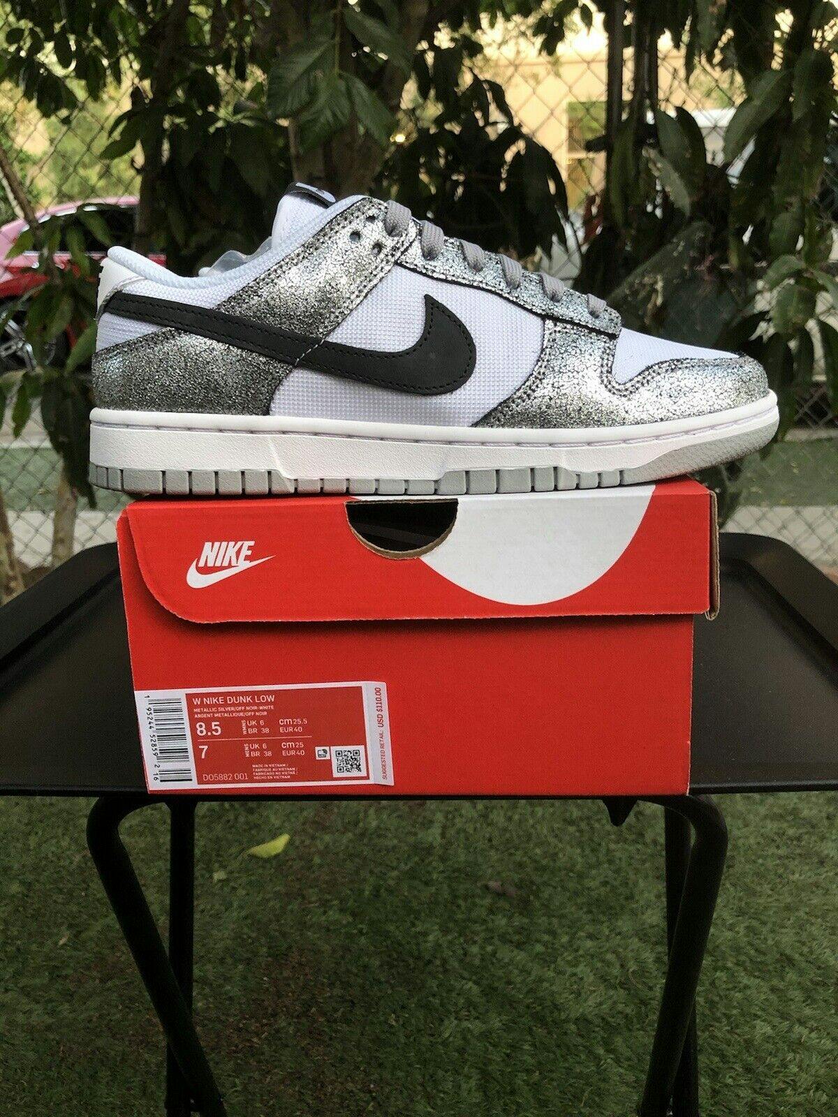 Nike Dunk Low Golden Gals Metallic Silver Womens DO5882001 Twade Store