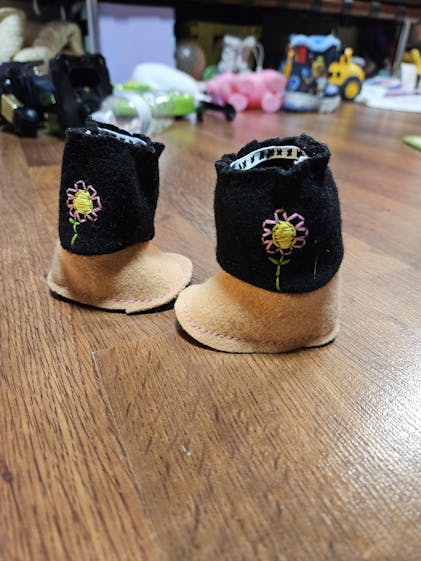 Baby Wrap Around Making Baby Moccasins Tie Back Boots Sewing
