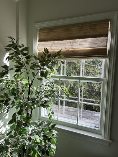 Lay Natural Ramie Bamboo Woven Shade - Beige