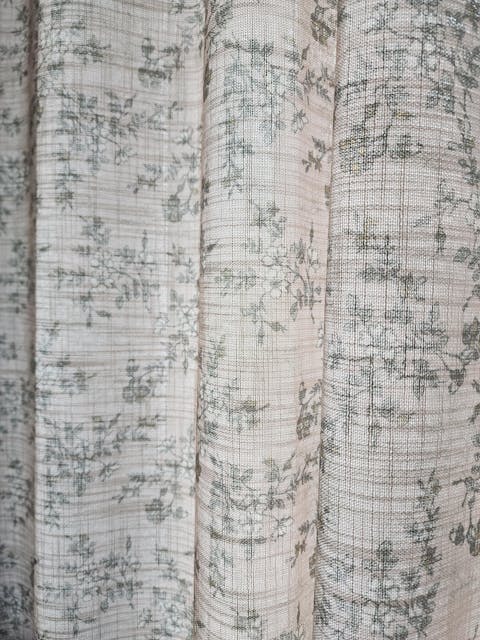 Sara Le Print Linen Drapery Pleated
