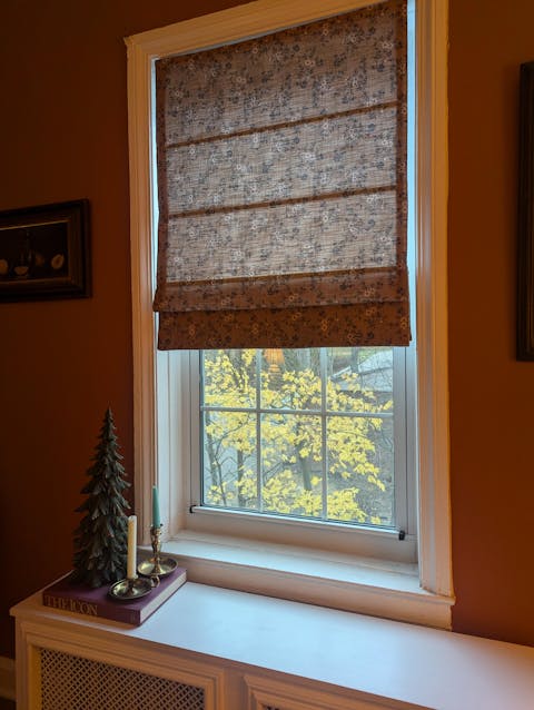 Sara Le Printed Roman Shade Cordless