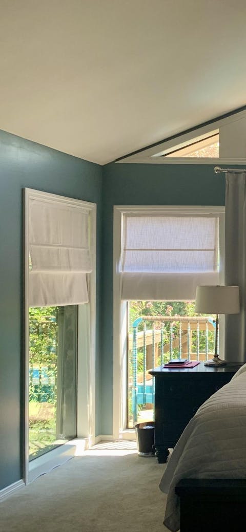 Liz Linen Roman Shades for Windows Cord Lift