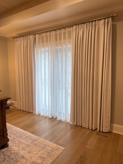 Liz Linen Drape Pleated