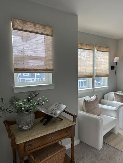 Lay Natural Ramie Bamboo Woven Shade - Beige