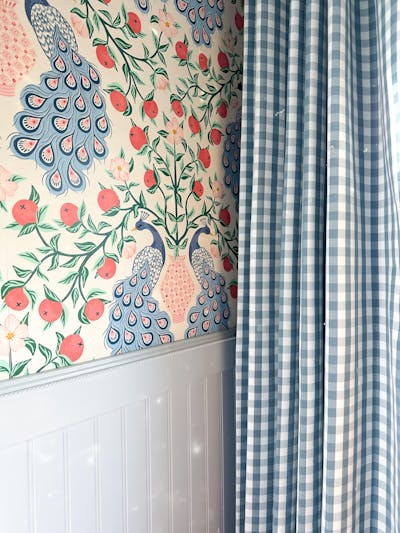 Celia Striped Plaid Curtain