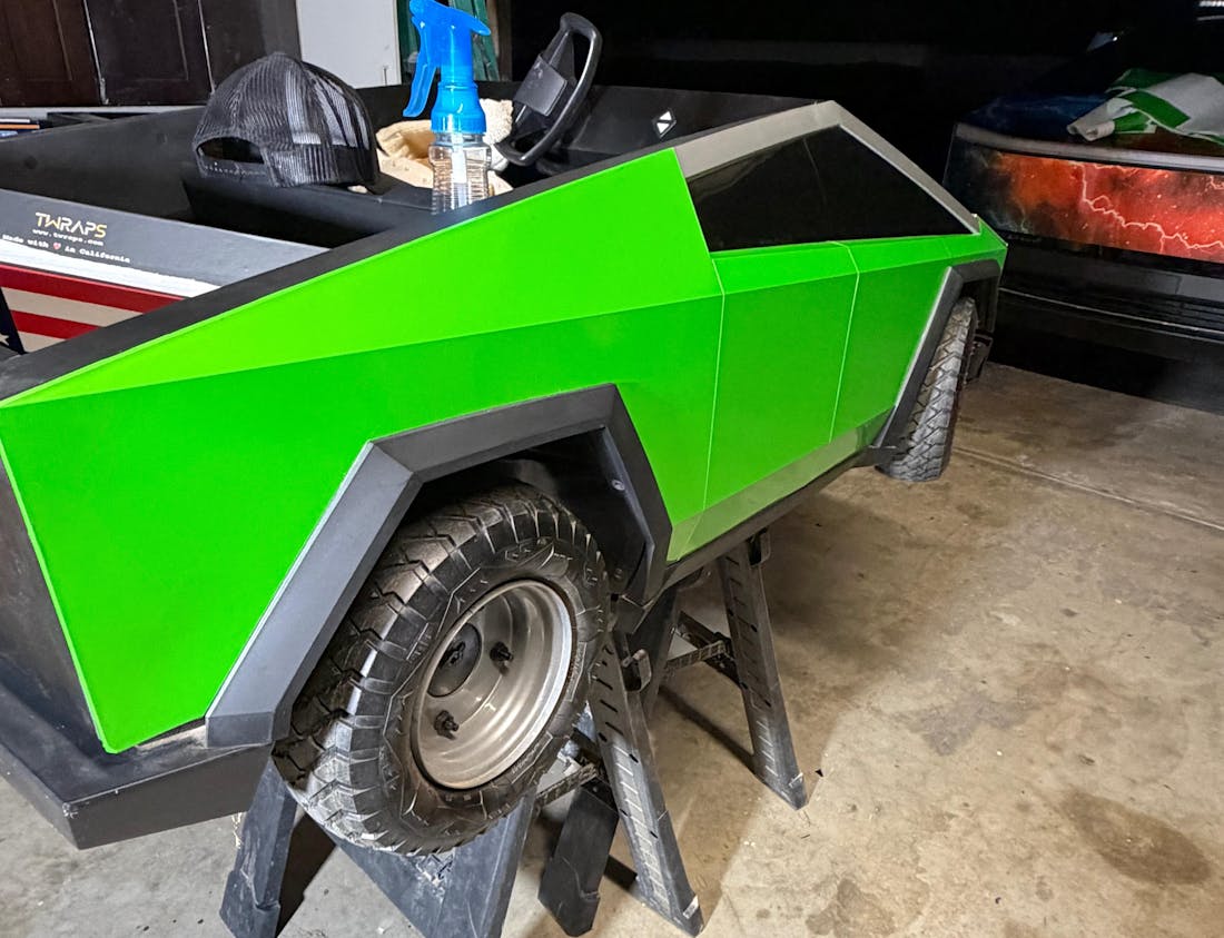 Full Vinyl Wrap | Cybertruck for Kids