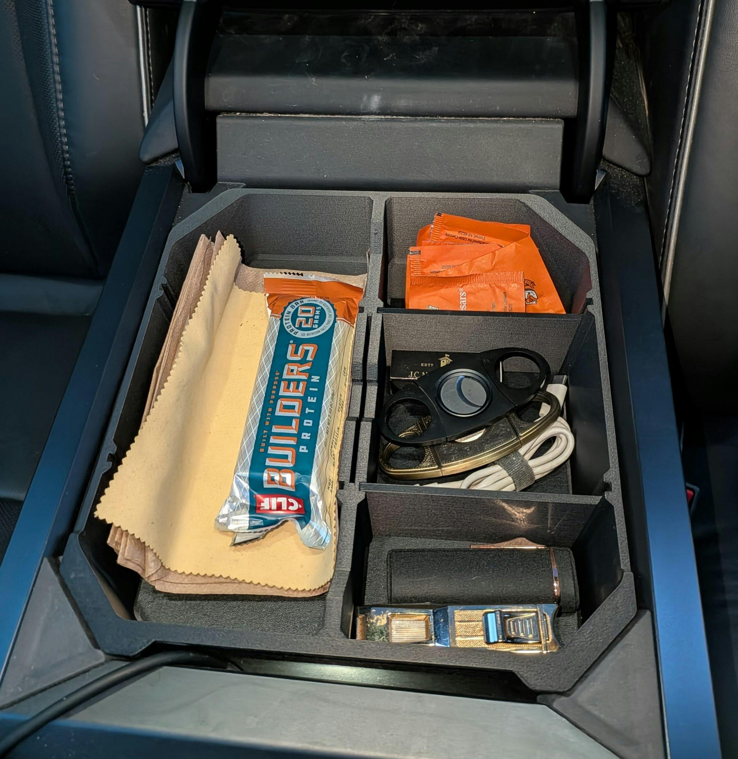 Armrest Organizer | Tesla Cybertruck - Center Console Storage Insert