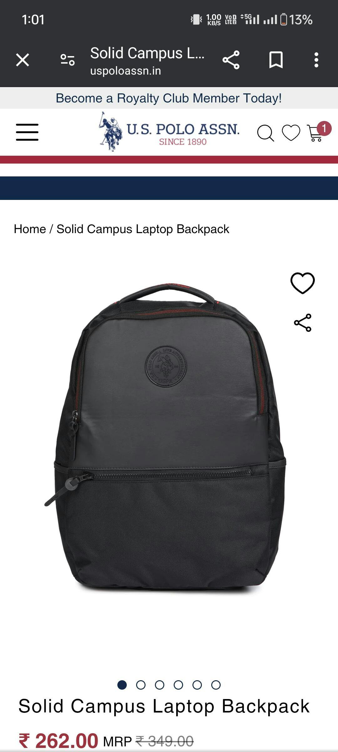 Uspa best sale laptop backpack