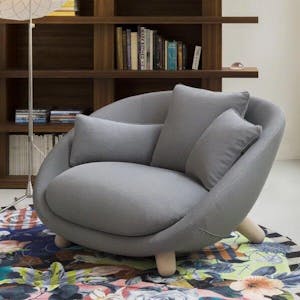 Anviya Luxe Accent Chair – Minimal Nordic Plushy Chair for any Room