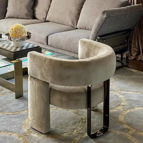 Zenith Comfort – Modern Minimalist Customizable Lounge Armchair for Living Room & Hospitality Spaces
