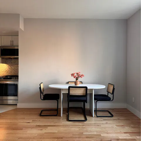 Aveline Flute Oval Dining Table Scandinavian Japandi Design Fluted Base Legs Ideal for Dining Room