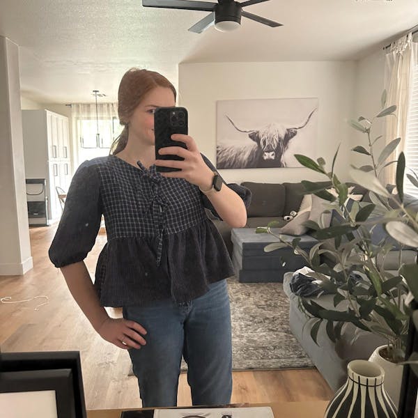 Ivy Puffed Sleeve Peplum – PDF Sewing Pattern