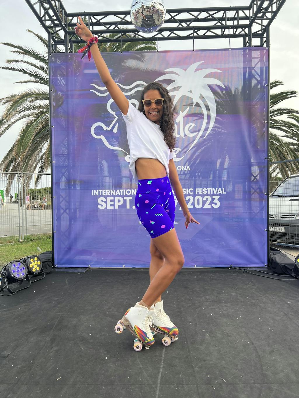 Short de sport mi cuisse Turquoise