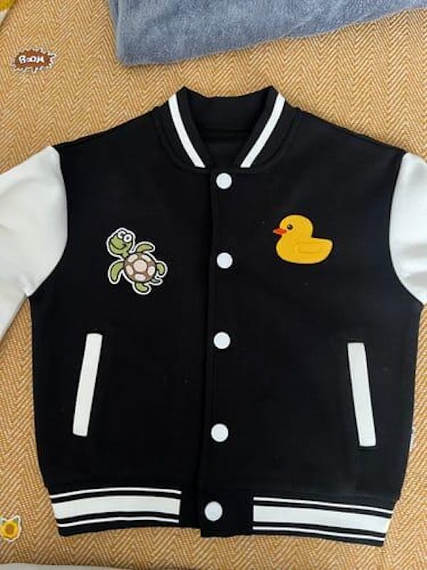 Personalised Kids Patch Baseball Jacket