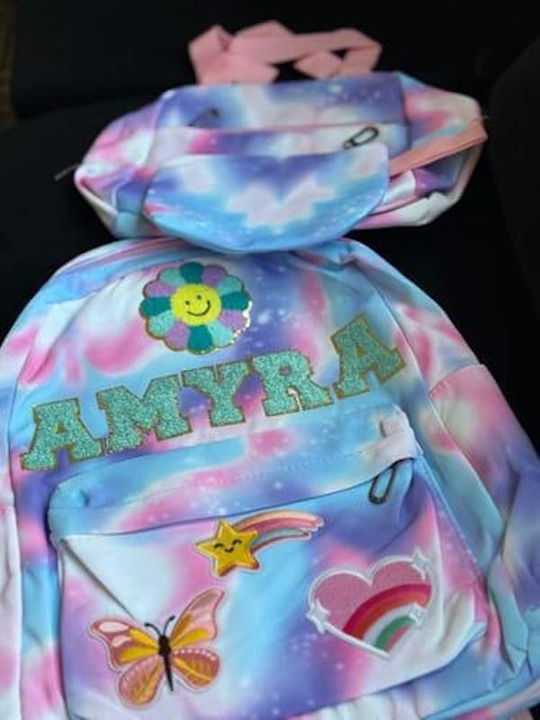 Custom Kids Back to School Patch Backpack