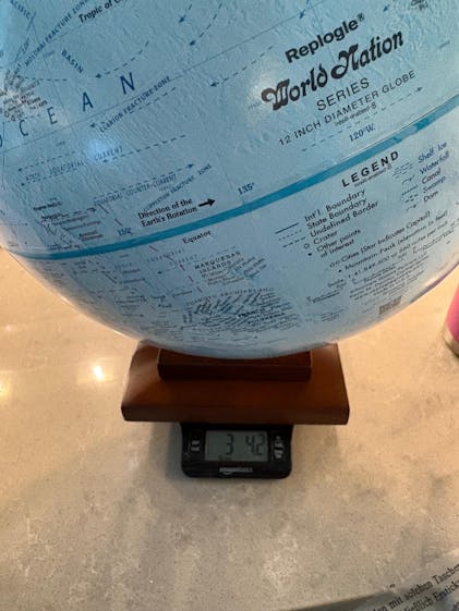 Revolution Globe » 12-inch Desk Globe w/Stand » Ultimate Globes