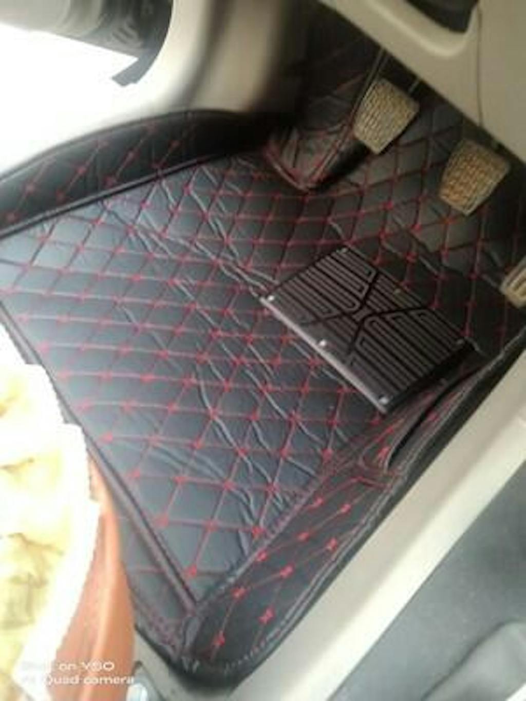 Black & Red Stitching Custom Car Floor Mats Ultra Car Mats