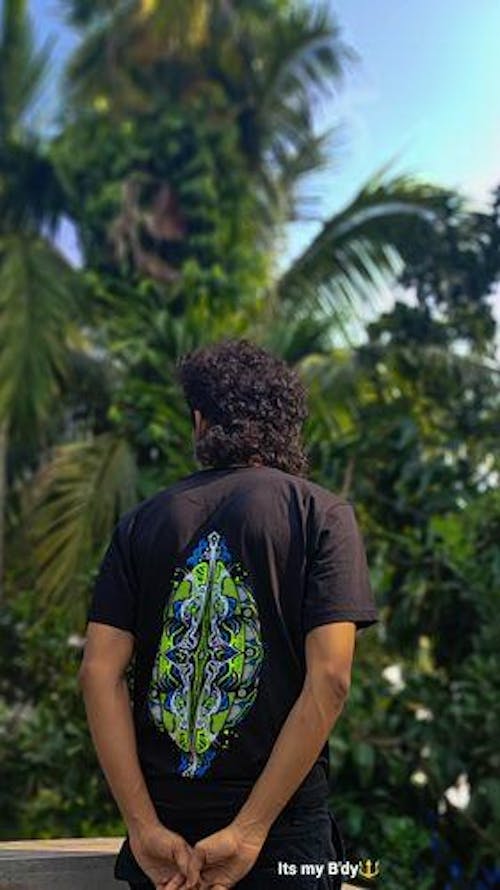 PARASITORIUM 0.1 Cotton Half Sleeve UV Plus Glow In Dark