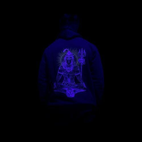 Shiva Power Glow In The Dark Cotton Hoodie