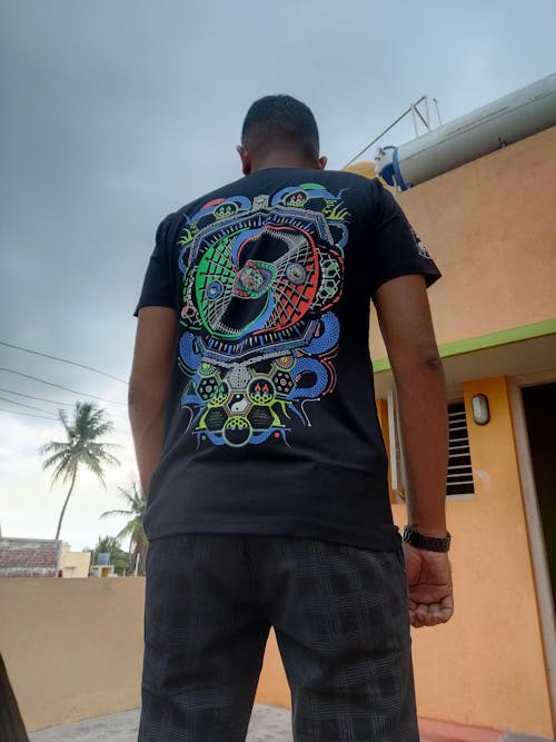 Damaru  Cotton Half Sleeve UV Plus Glow In The Dark