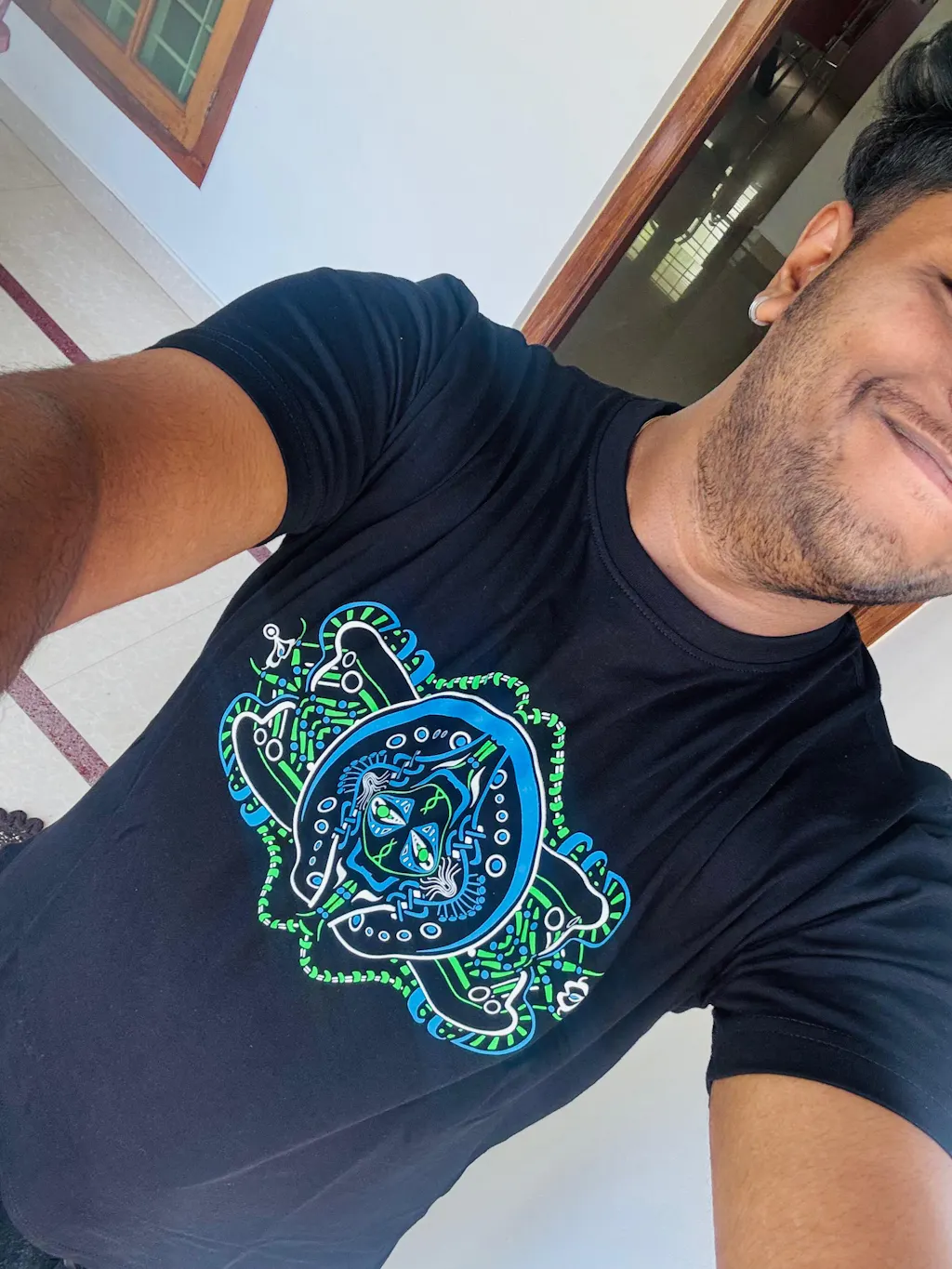 Unity of Form 0.1 Cotton Half Sleeve UV Reactive Plus Glow In Dark