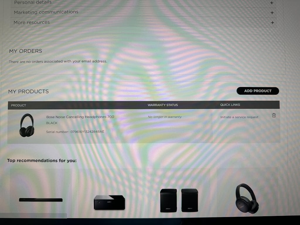 Bose NC700 Noise Cancelling Wireless Bluetooth Headphones 700 (UNBOXED