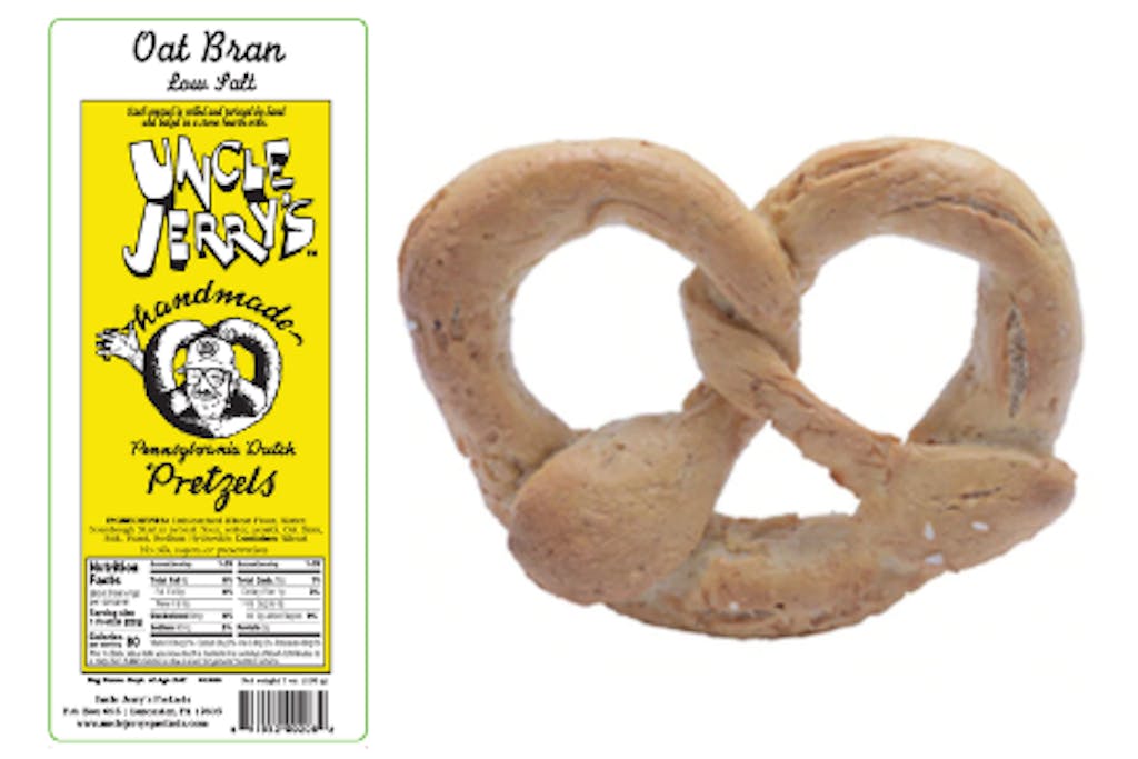 Oat Bran Low Salt Pretzels 7oz Bags Uncle Jerry's Pretzels