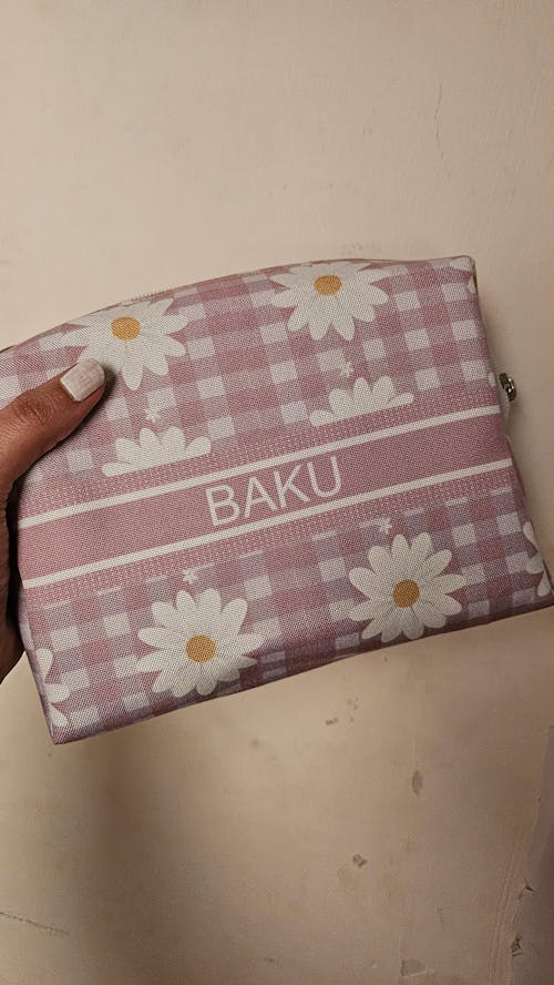 Personalized Floral Printed Box Pouch for Kids