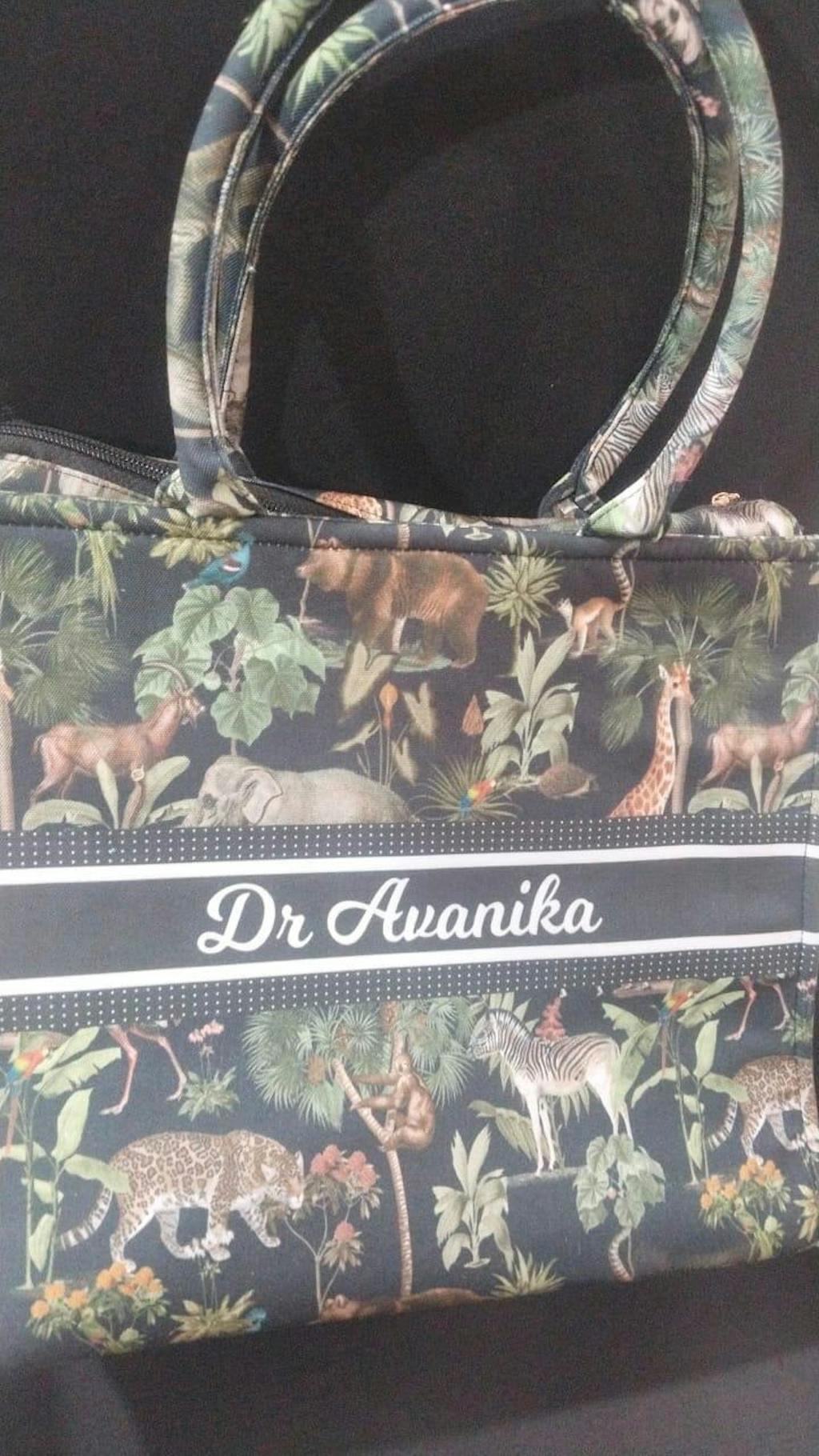 Customized Jungle Theme Box Tote Bag