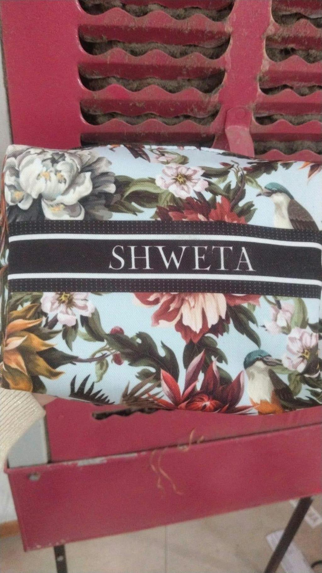 Flower Printed Personalised Box Pouch
