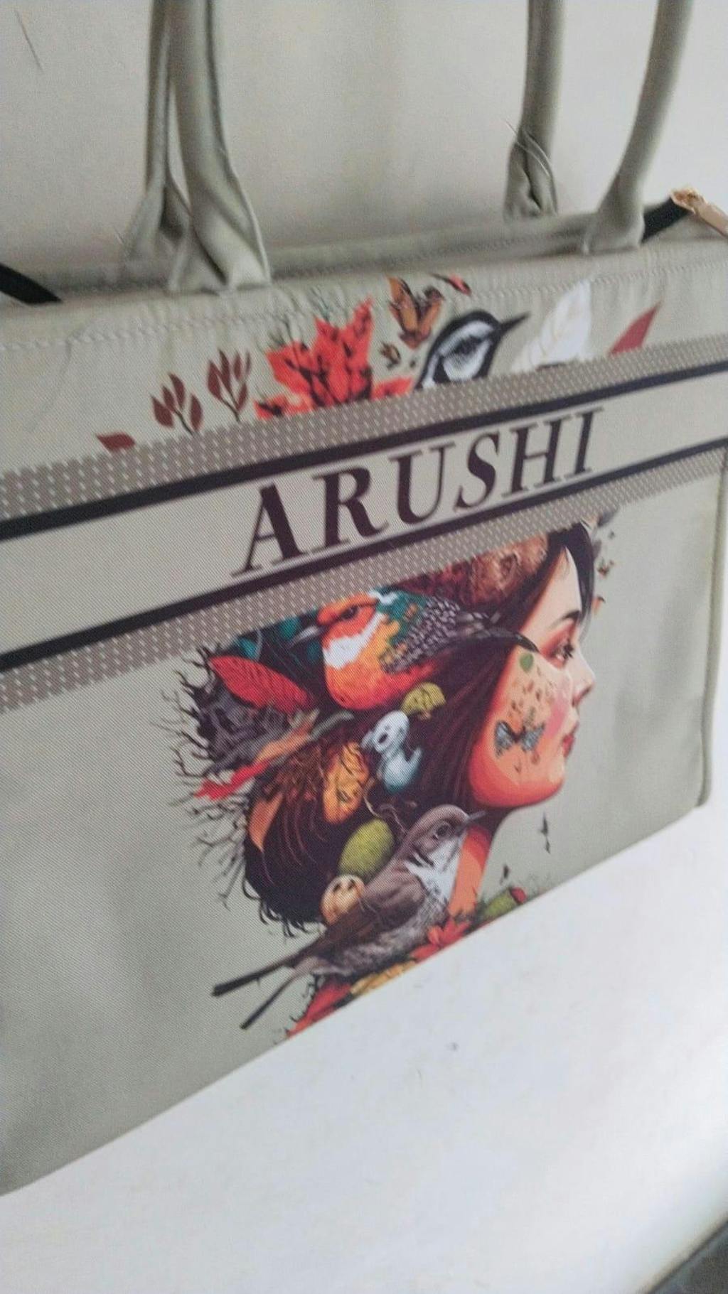 Beautiful Girl Printed Box Tote Bag