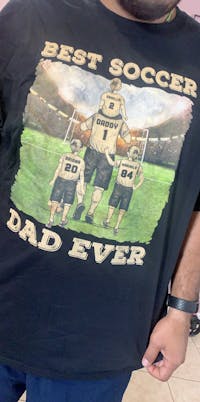 Personalized Soccer Dad Custom T Shirt Gift For Dad AK029 ELE042