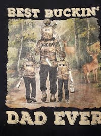 Personalized Hunting Dad Buckin Dad Ever Custom T Shirt AK048 ELE097
