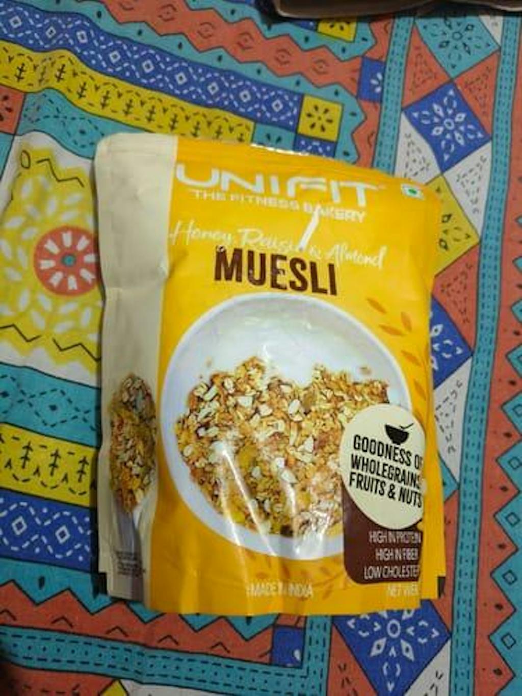 UNIFIT Muesli with Honey, Raisins & Almonds 375g