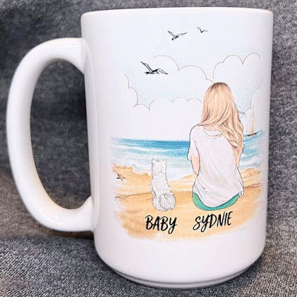 Dog Lovers Personalized Pet Mugs Personalised Mug With Artistic